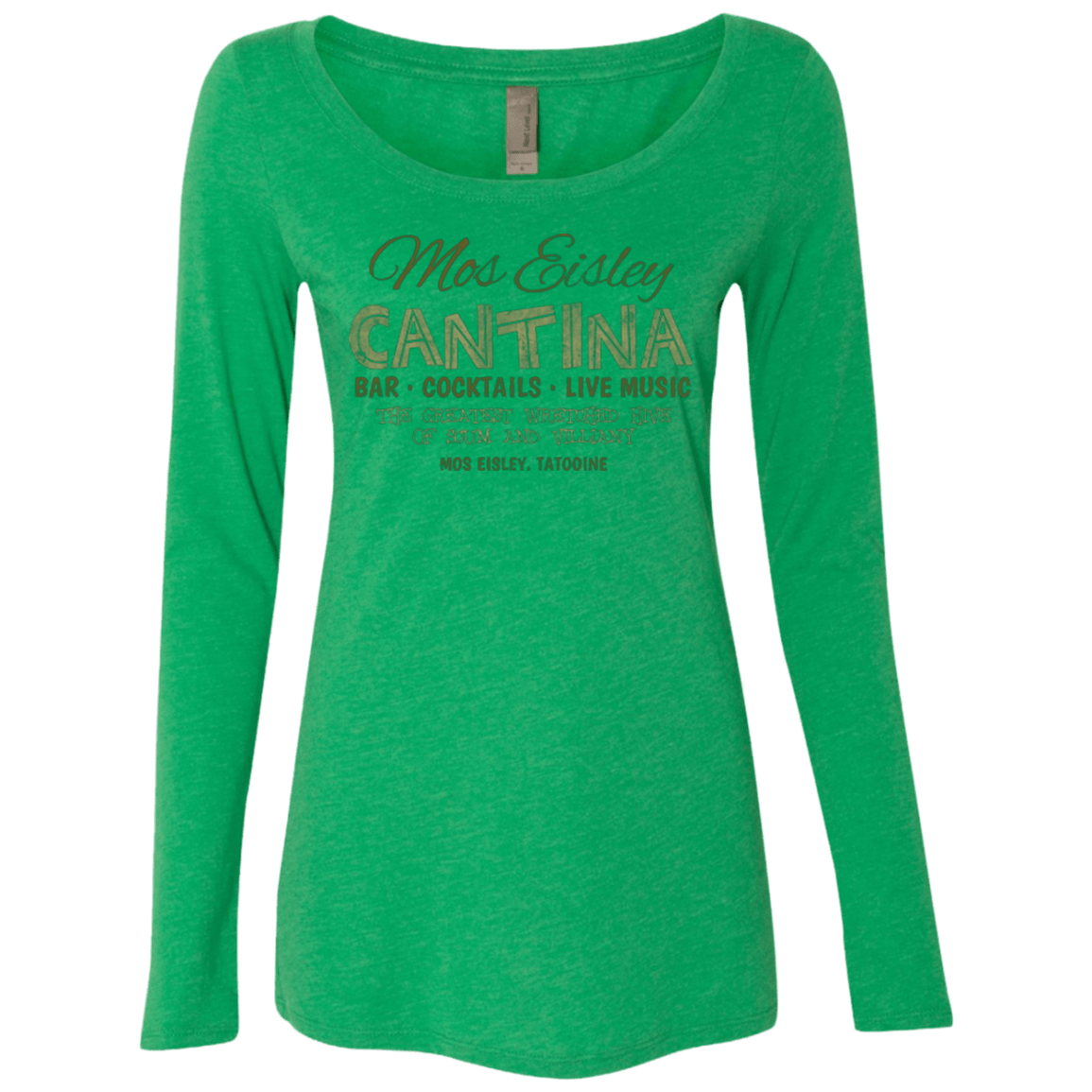 T-Shirts Envy / Small Mos Eisley Cantina Women's Triblend Long Sleeve Shirt