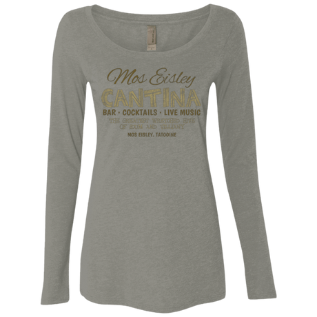 T-Shirts Venetian Grey / Small Mos Eisley Cantina Women's Triblend Long Sleeve Shirt