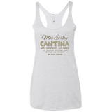 T-Shirts Heather White / X-Small Mos Eisley Cantina Women's Triblend Racerback Tank