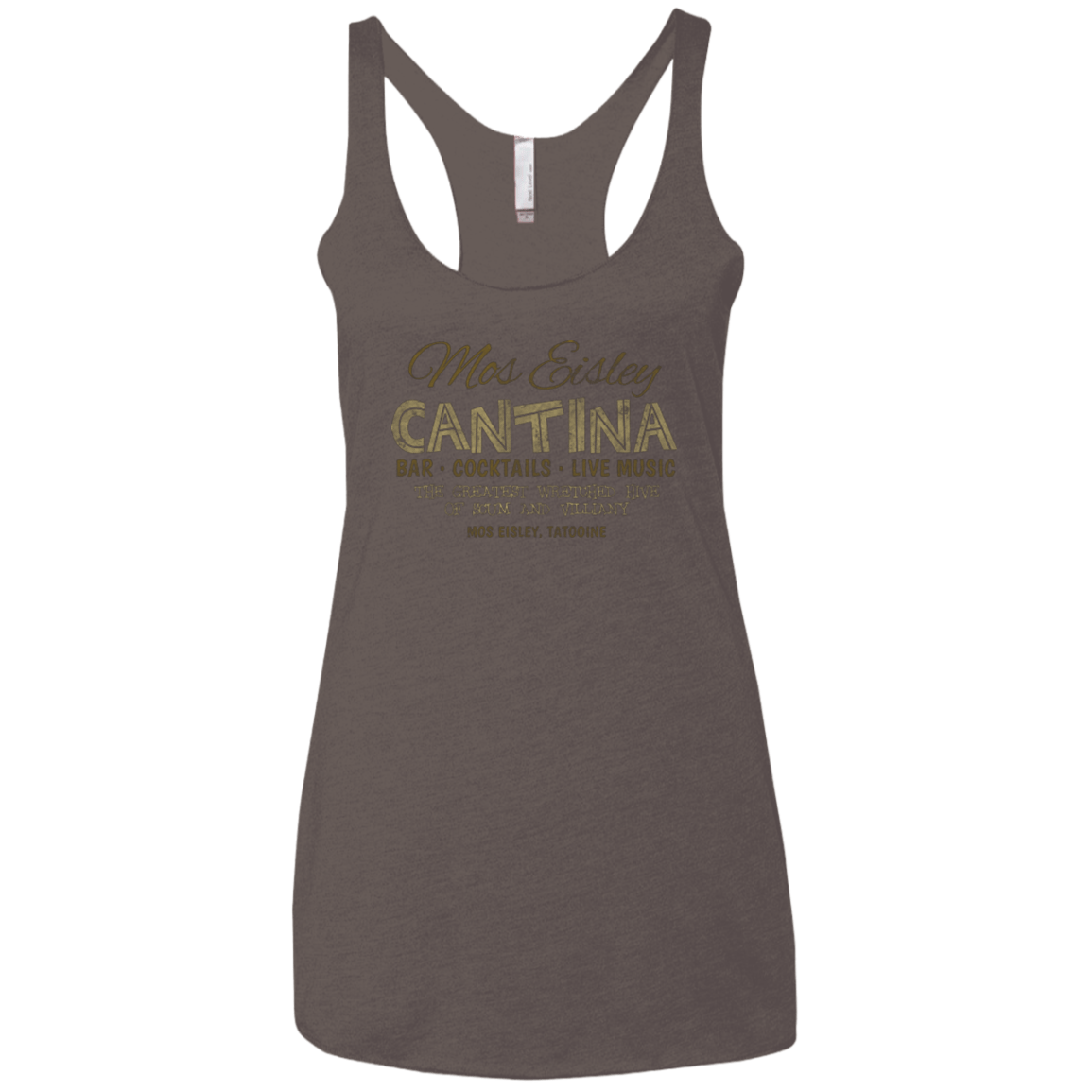 T-Shirts Macchiato / X-Small Mos Eisley Cantina Women's Triblend Racerback Tank