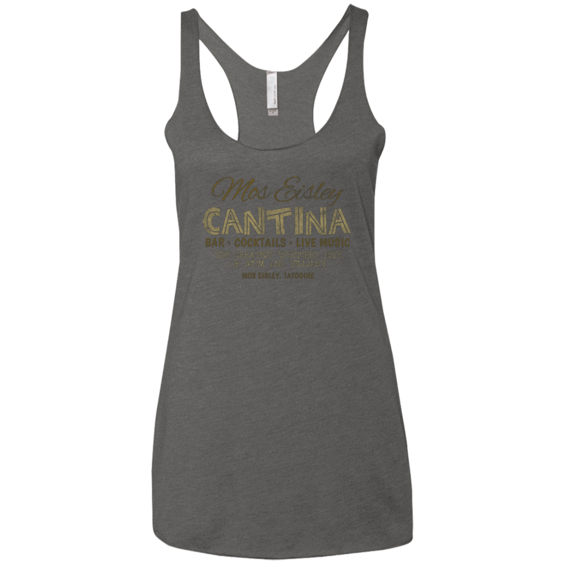 T-Shirts Premium Heather / X-Small Mos Eisley Cantina Women's Triblend Racerback Tank