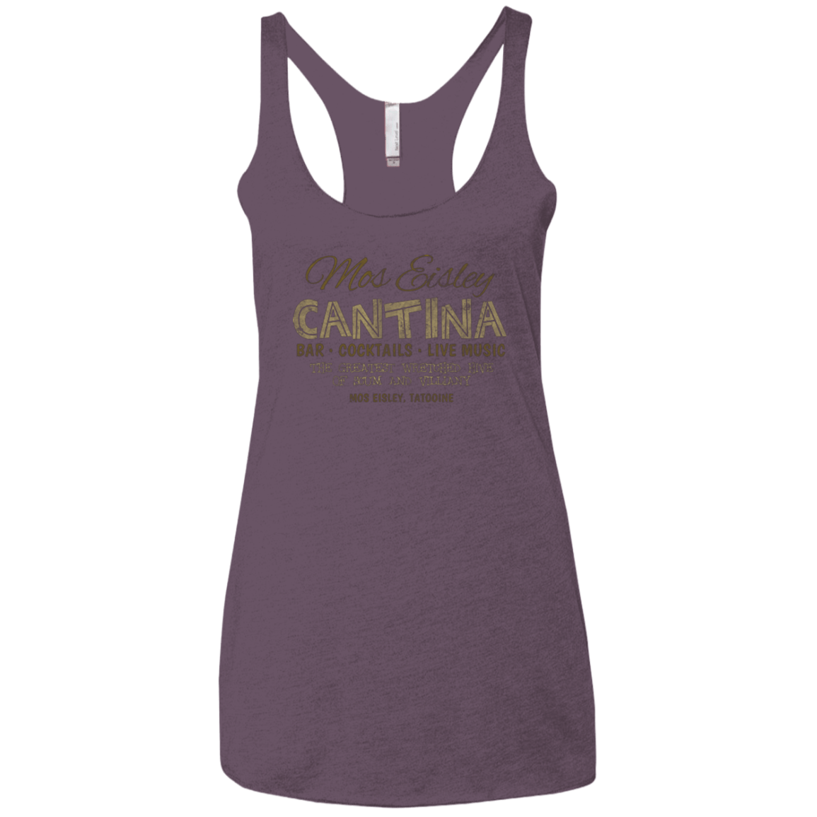 T-Shirts Vintage Purple / X-Small Mos Eisley Cantina Women's Triblend Racerback Tank