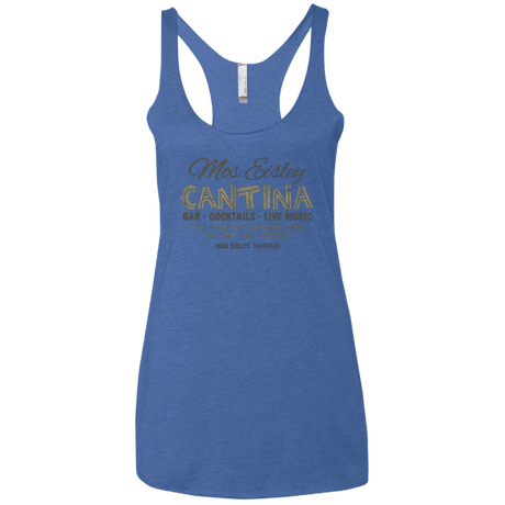 T-Shirts Vintage Royal / X-Small Mos Eisley Cantina Women's Triblend Racerback Tank