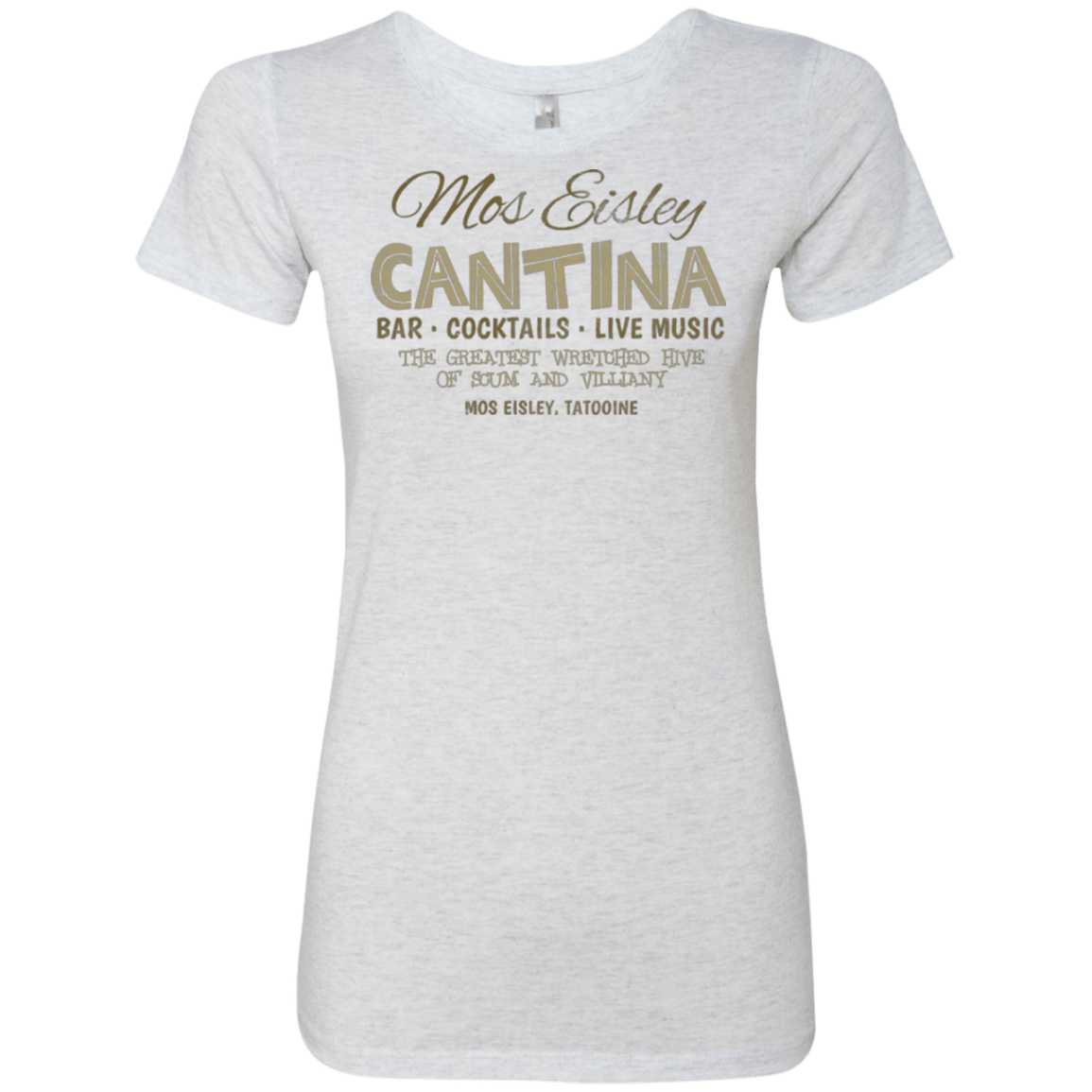T-Shirts Heather White / Small Mos Eisley Cantina Women's Triblend T-Shirt