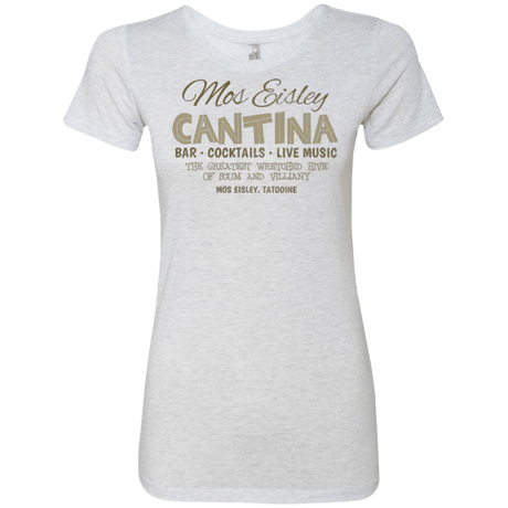 T-Shirts Heather White / Small Mos Eisley Cantina Women's Triblend T-Shirt