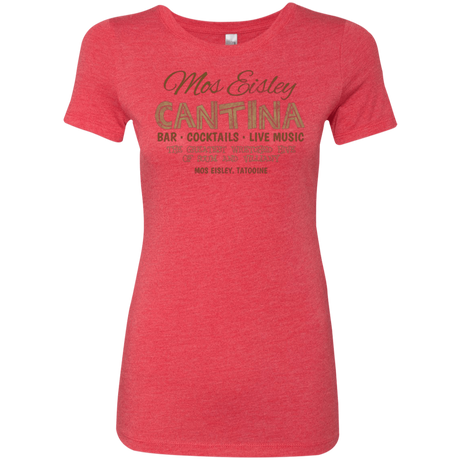 T-Shirts Vintage Red / Small Mos Eisley Cantina Women's Triblend T-Shirt
