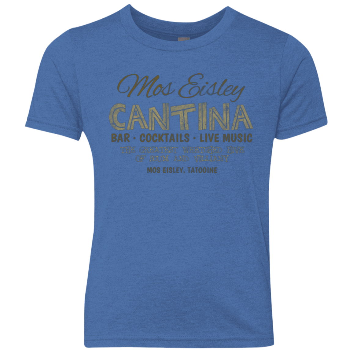 T-Shirts Vintage Royal / YXS Mos Eisley Cantina Youth Triblend T-Shirt