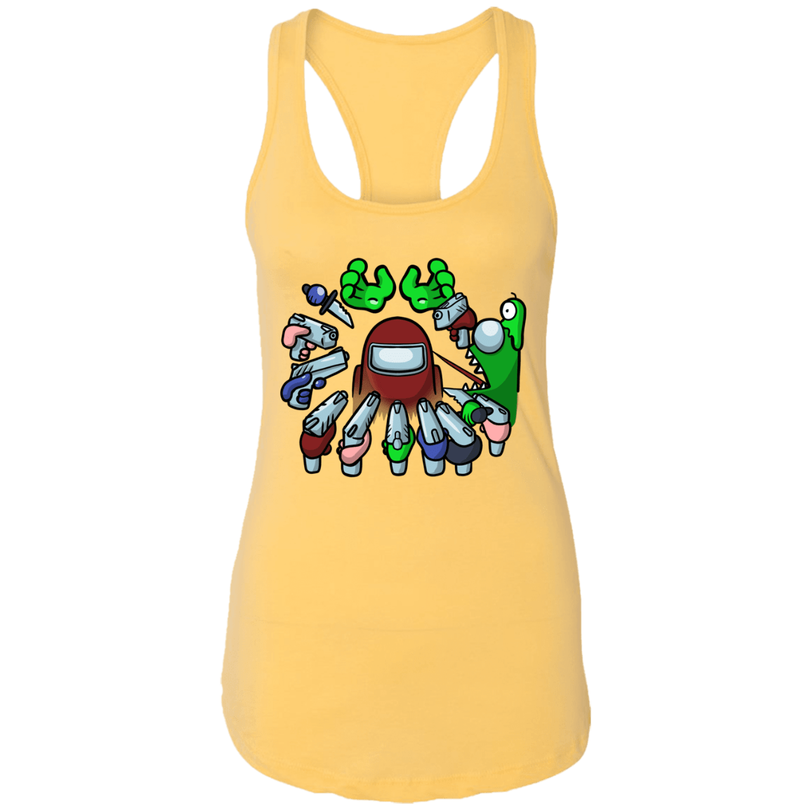 T-Shirts Banana Cream / X-Small Most Kills Ladies Ideal Racerback Tank