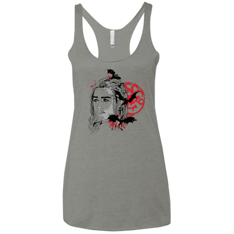 T-Shirts Venetian Grey / X-Small MOTHER OF DRAGONS (1) Women's Triblend Racerback Tank