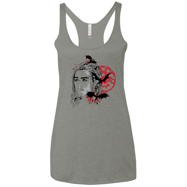 T-Shirts Venetian Grey / X-Small MOTHER OF DRAGONS (1) Women's Triblend Racerback Tank