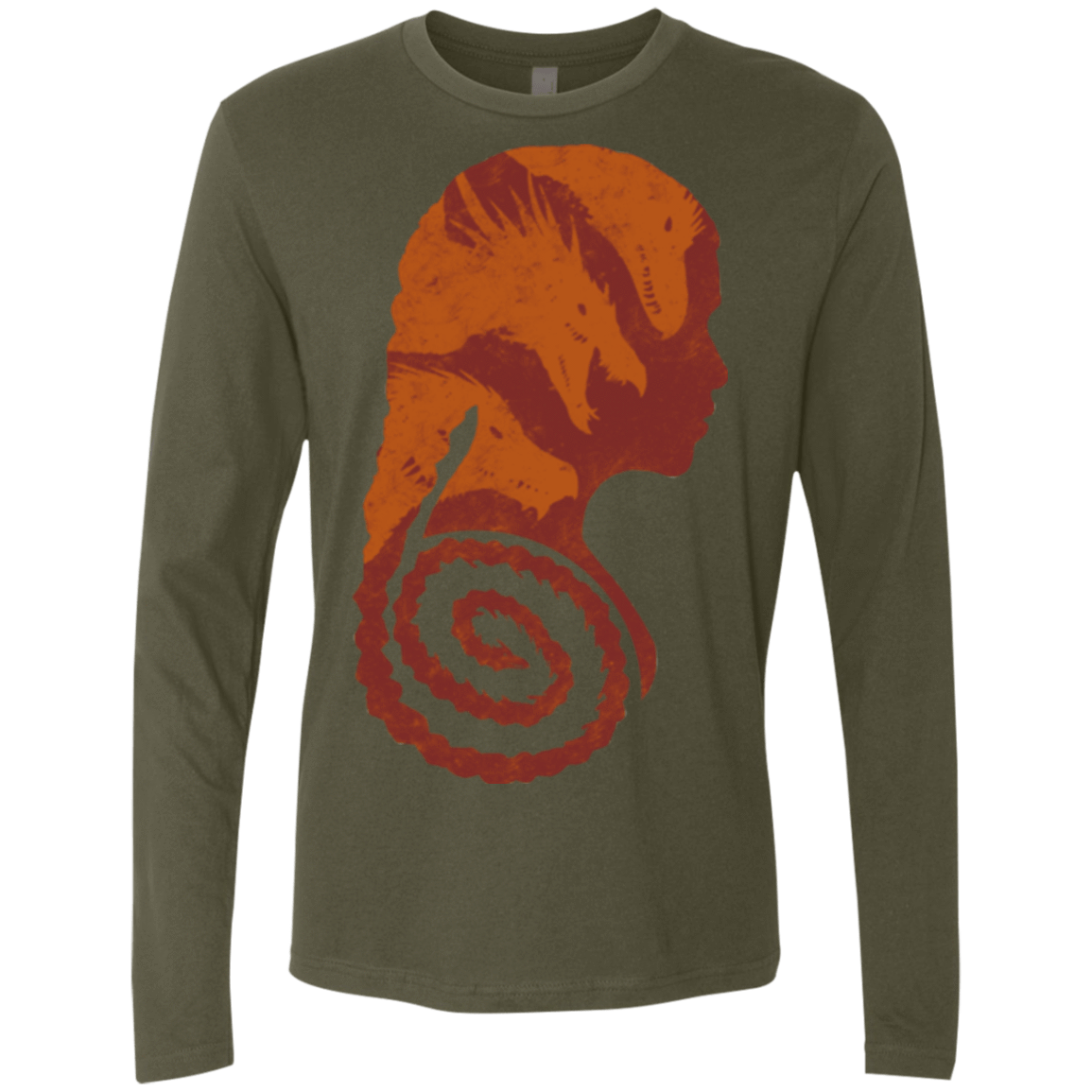 T-Shirts Military Green / Small Mother of Dragons Men's Premium Long Sleeve
