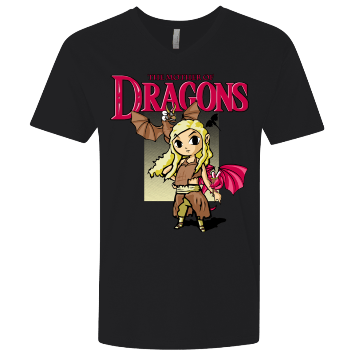 T-Shirts Black / X-Small Mother of Dragons Men's Premium V-Neck