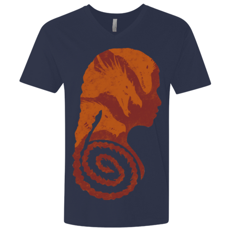 T-Shirts Midnight Navy / X-Small Mother of Dragons Men's Premium V-Neck
