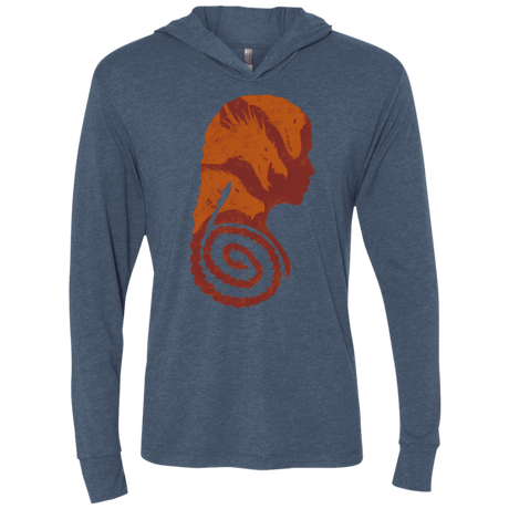 T-Shirts Indigo / X-Small Mother of Dragons Triblend Long Sleeve Hoodie Tee