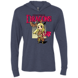 T-Shirts Vintage Navy / X-Small Mother of Dragons Triblend Long Sleeve Hoodie Tee