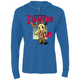 T-Shirts Vintage Royal / X-Small Mother of Dragons Triblend Long Sleeve Hoodie Tee