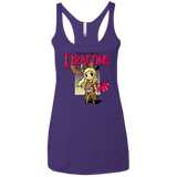 T-Shirts Purple / X-Small Mother of Dragons Women's Triblend Racerback Tank