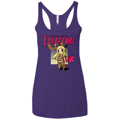 T-Shirts Purple / X-Small Mother of Dragons Women's Triblend Racerback Tank