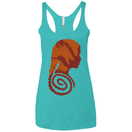 T-Shirts Tahiti Blue / X-Small Mother of Dragons Women's Triblend Racerback Tank