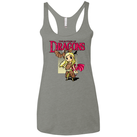 T-Shirts Venetian Grey / X-Small Mother of Dragons Women's Triblend Racerback Tank