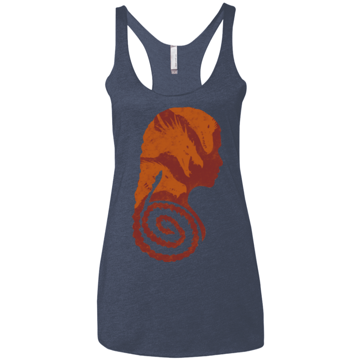 T-Shirts Vintage Navy / X-Small Mother of Dragons Women's Triblend Racerback Tank