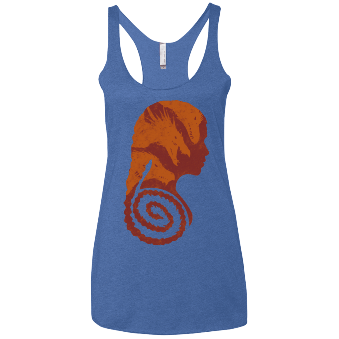 T-Shirts Vintage Royal / X-Small Mother of Dragons Women's Triblend Racerback Tank