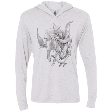 T-Shirts Heather White / X-Small Mother Triblend Long Sleeve Hoodie Tee