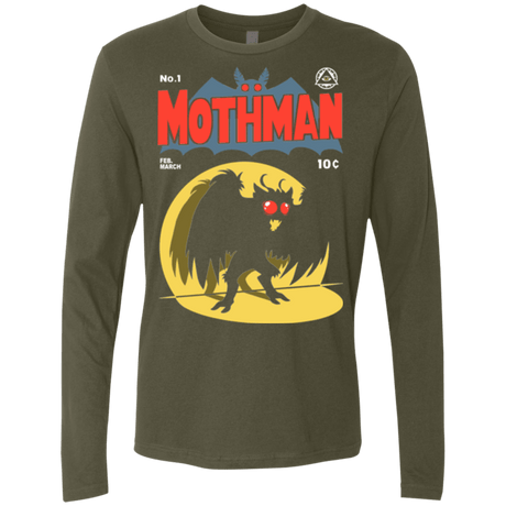 T-Shirts Military Green / Small Mothman Men's Premium Long Sleeve
