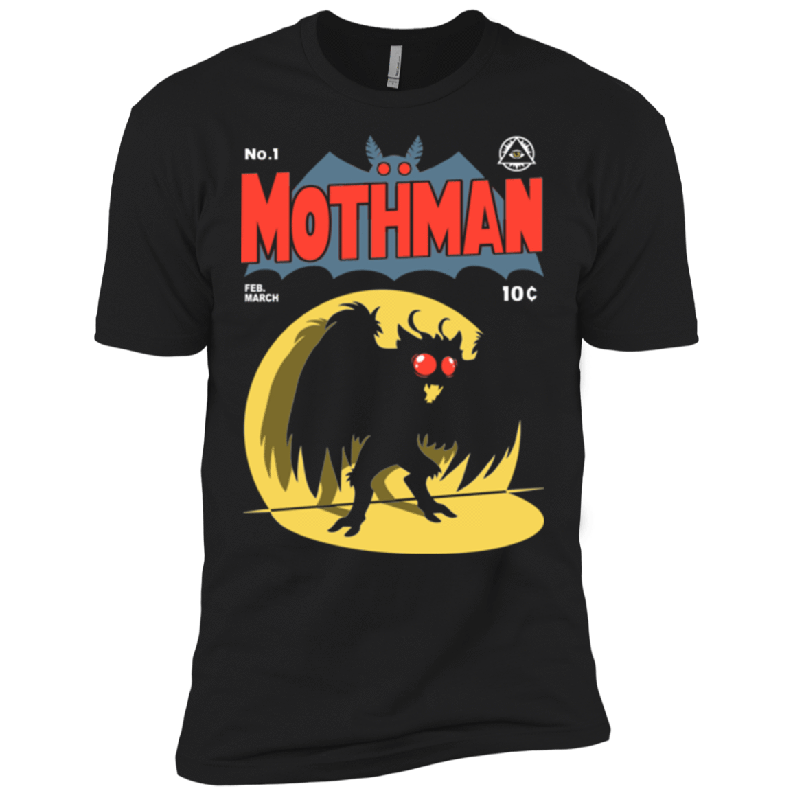 T-Shirts Black / X-Small Mothman Men's Premium T-Shirt