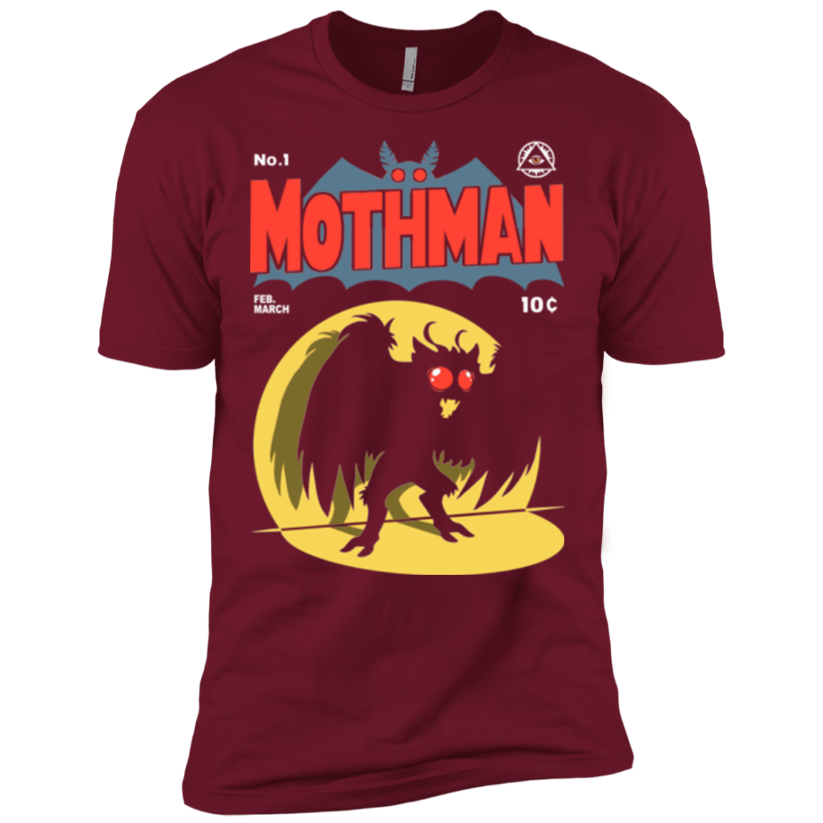 T-Shirts Cardinal / X-Small Mothman Men's Premium T-Shirt