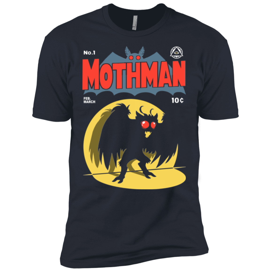 T-Shirts Indigo / X-Small Mothman Men's Premium T-Shirt