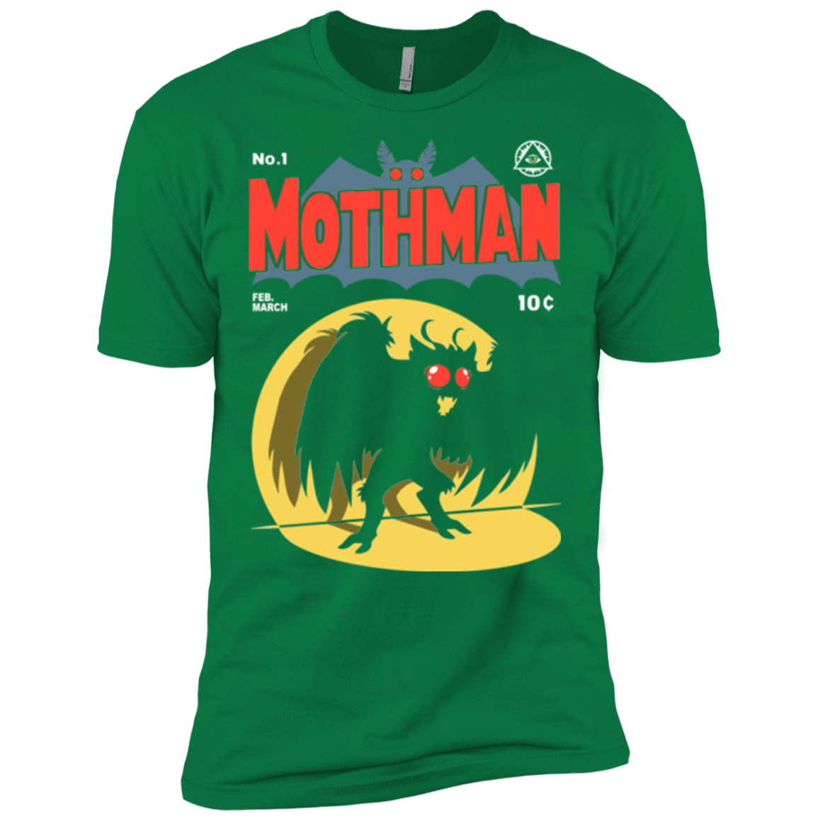 T-Shirts Kelly Green / X-Small Mothman Men's Premium T-Shirt