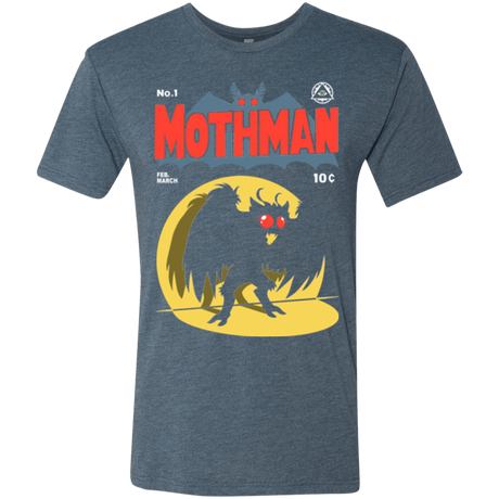 T-Shirts Indigo / Small Mothman Men's Triblend T-Shirt