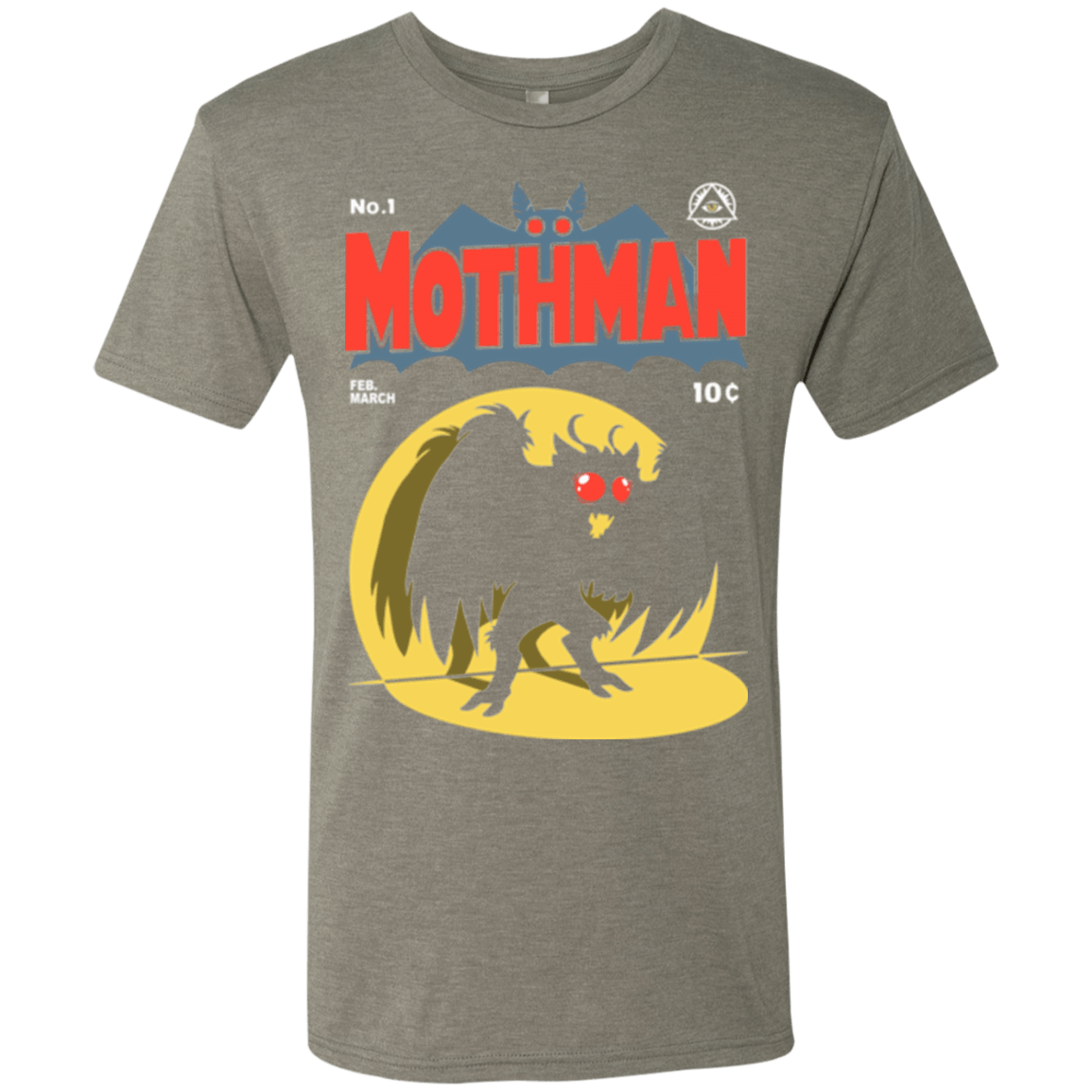 T-Shirts Venetian Grey / Small Mothman Men's Triblend T-Shirt