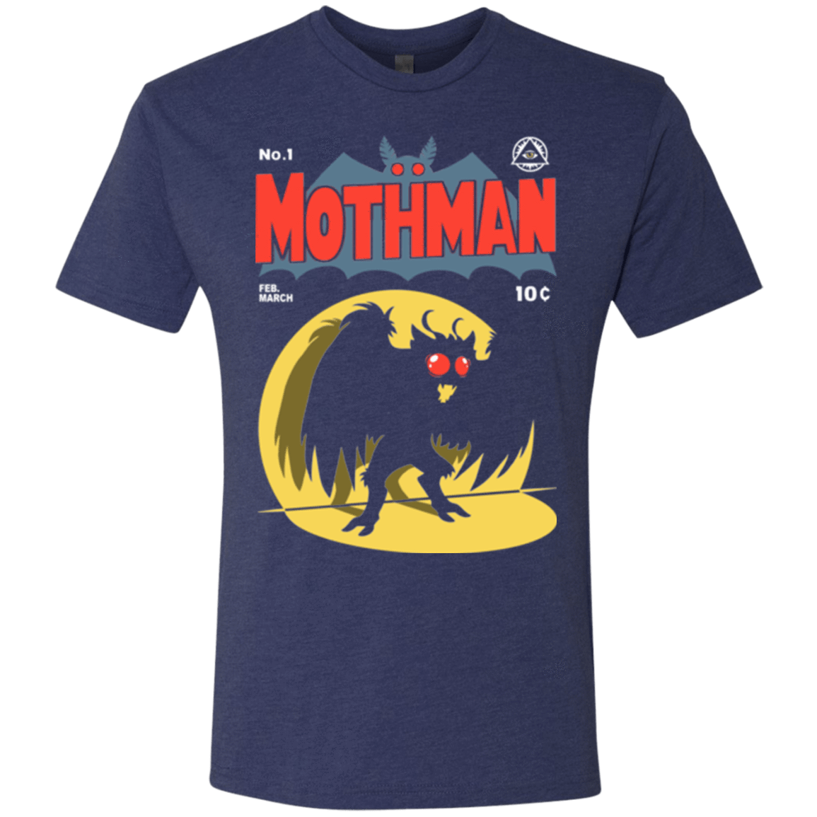 T-Shirts Vintage Navy / Small Mothman Men's Triblend T-Shirt