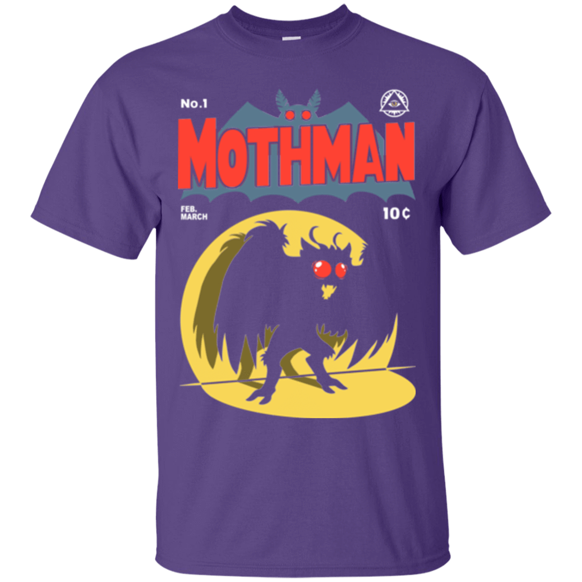 T-Shirts Purple / Small Mothman T-Shirt