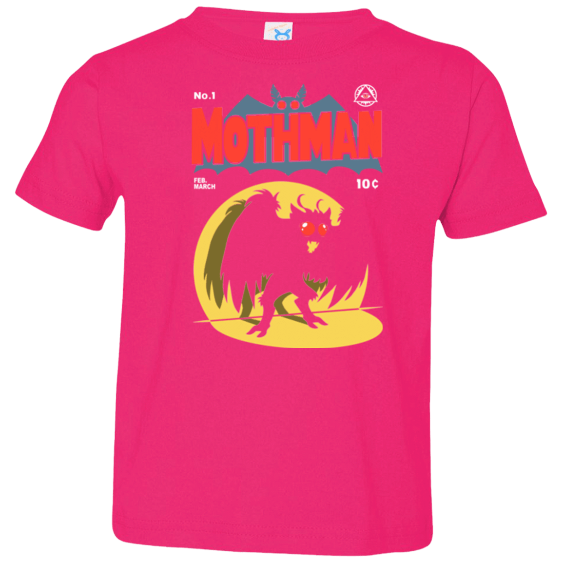 T-Shirts Hot Pink / 2T Mothman Toddler Premium T-Shirt