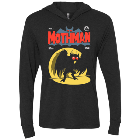 T-Shirts Vintage Black / X-Small Mothman Triblend Long Sleeve Hoodie Tee