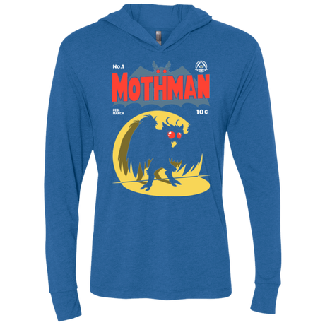 T-Shirts Vintage Royal / X-Small Mothman Triblend Long Sleeve Hoodie Tee