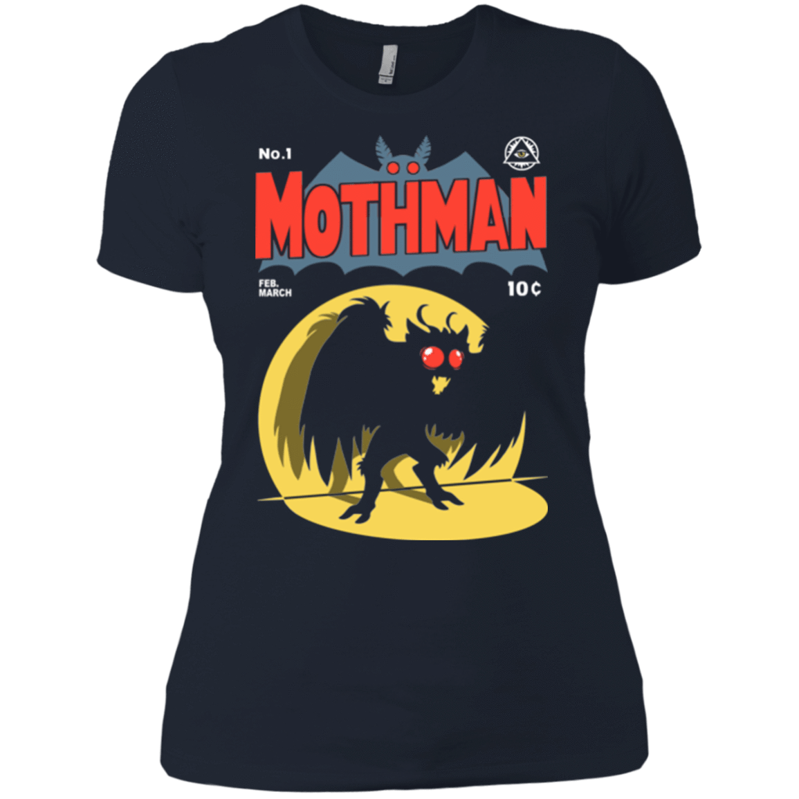 T-Shirts Midnight Navy / X-Small Mothman Women's Premium T-Shirt