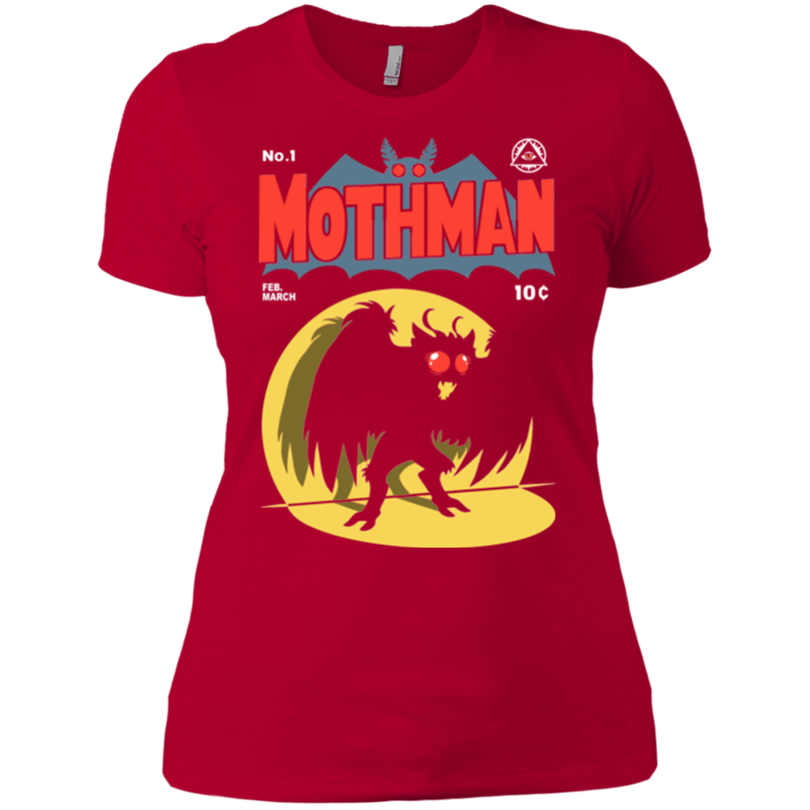 T-Shirts Red / X-Small Mothman Women's Premium T-Shirt