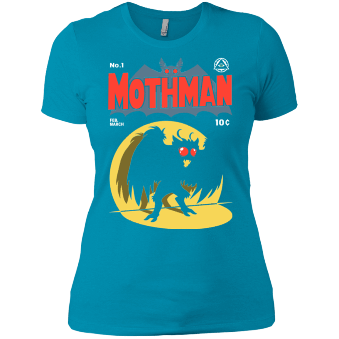 T-Shirts Turquoise / X-Small Mothman Women's Premium T-Shirt