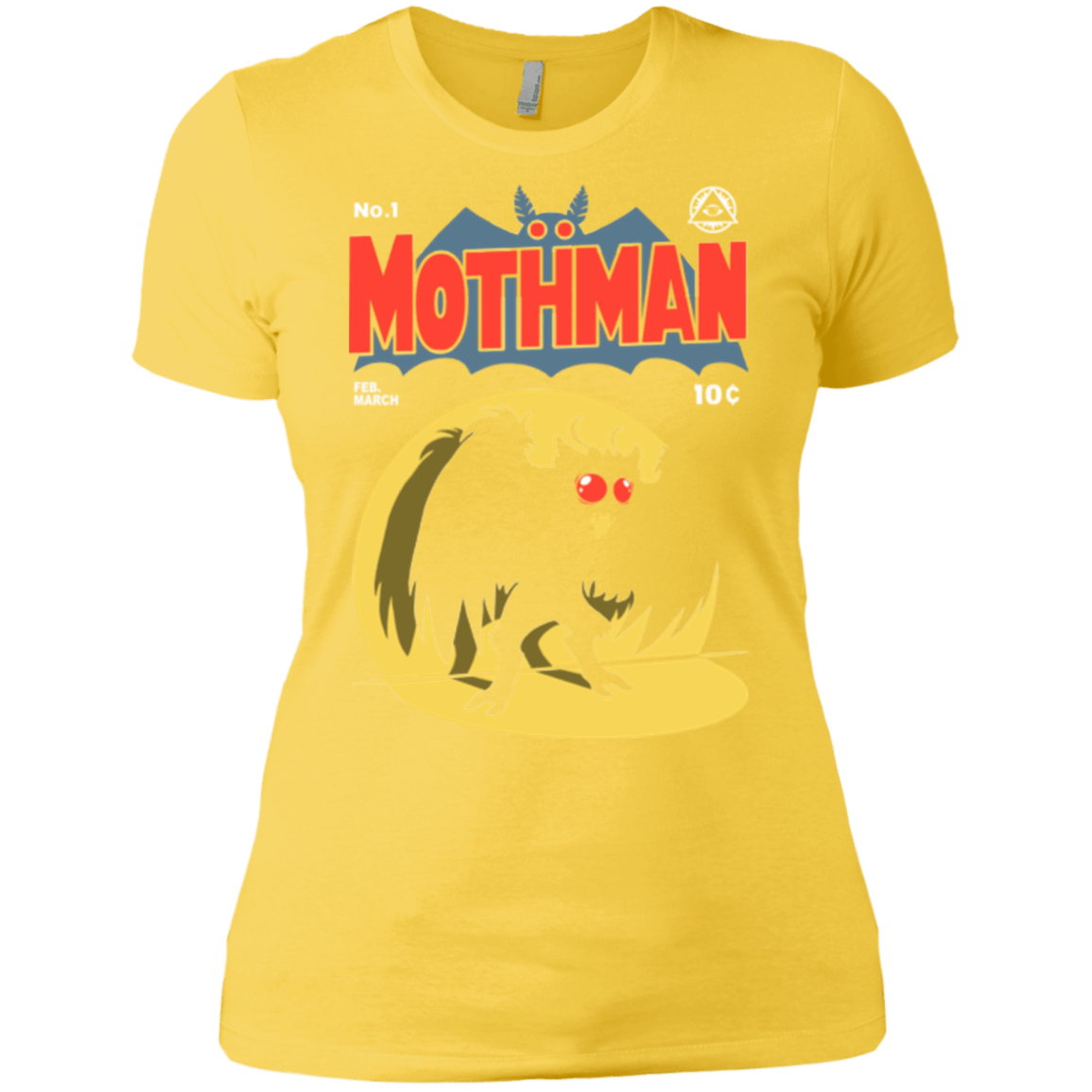 T-Shirts Vibrant Yellow / X-Small Mothman Women's Premium T-Shirt