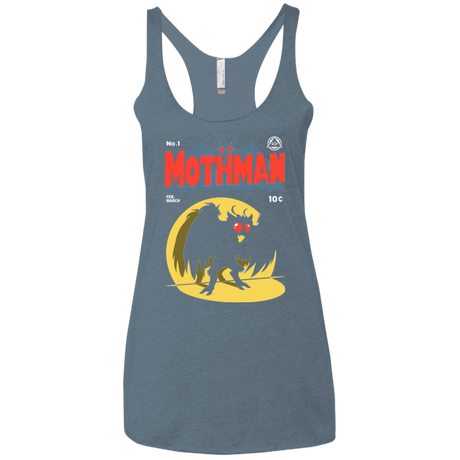 T-Shirts Indigo / X-Small Mothman Women's Triblend Racerback Tank