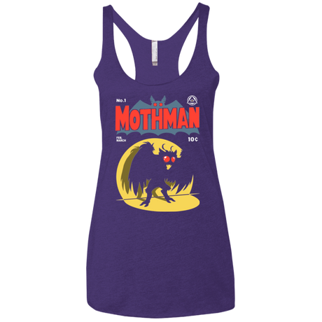 T-Shirts Purple / X-Small Mothman Women's Triblend Racerback Tank