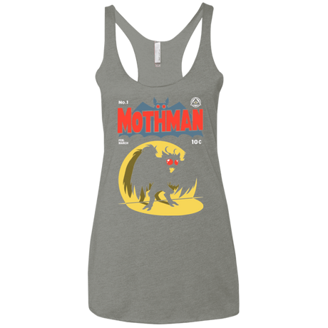 T-Shirts Venetian Grey / X-Small Mothman Women's Triblend Racerback Tank