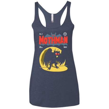 T-Shirts Vintage Navy / X-Small Mothman Women's Triblend Racerback Tank