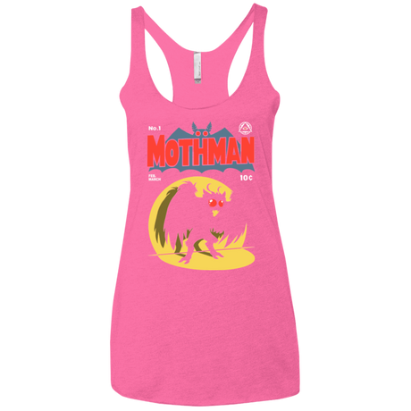 T-Shirts Vintage Pink / X-Small Mothman Women's Triblend Racerback Tank