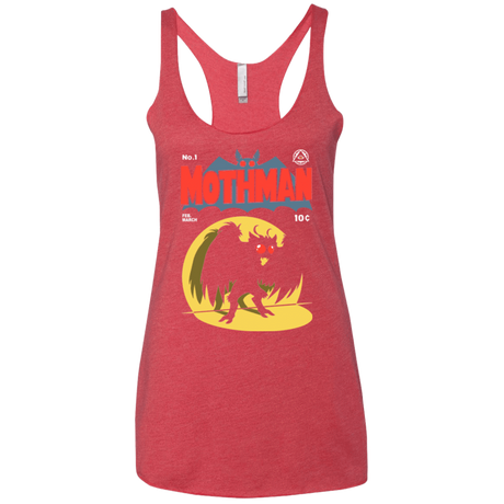 T-Shirts Vintage Red / X-Small Mothman Women's Triblend Racerback Tank