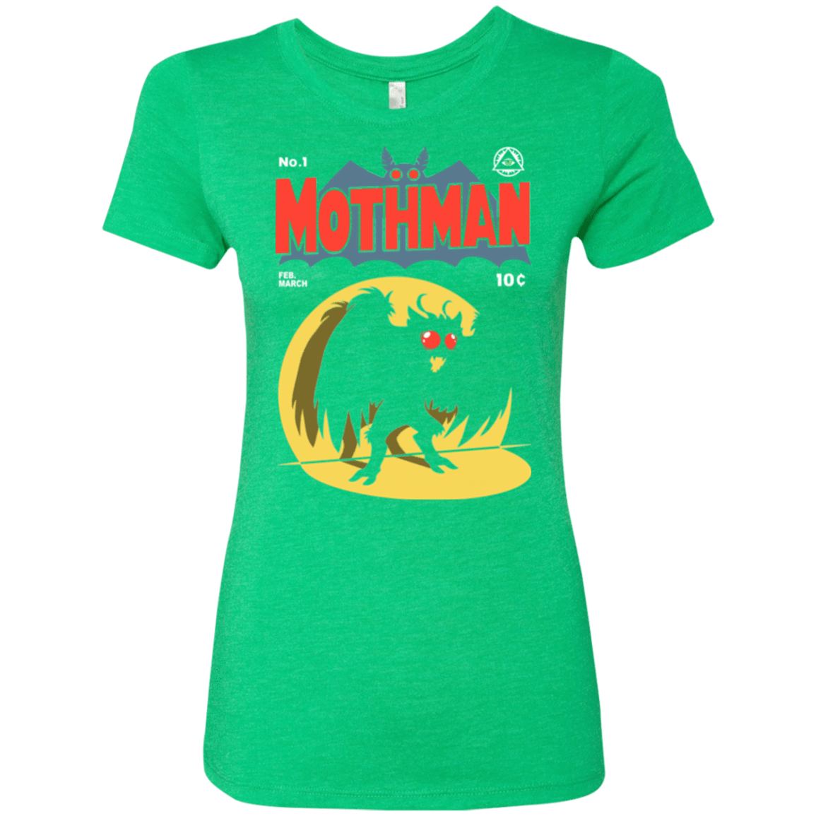 T-Shirts Envy / Small Mothman Women's Triblend T-Shirt